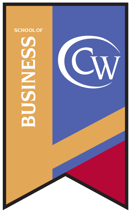 The College of Westchester School of Business flag banner
